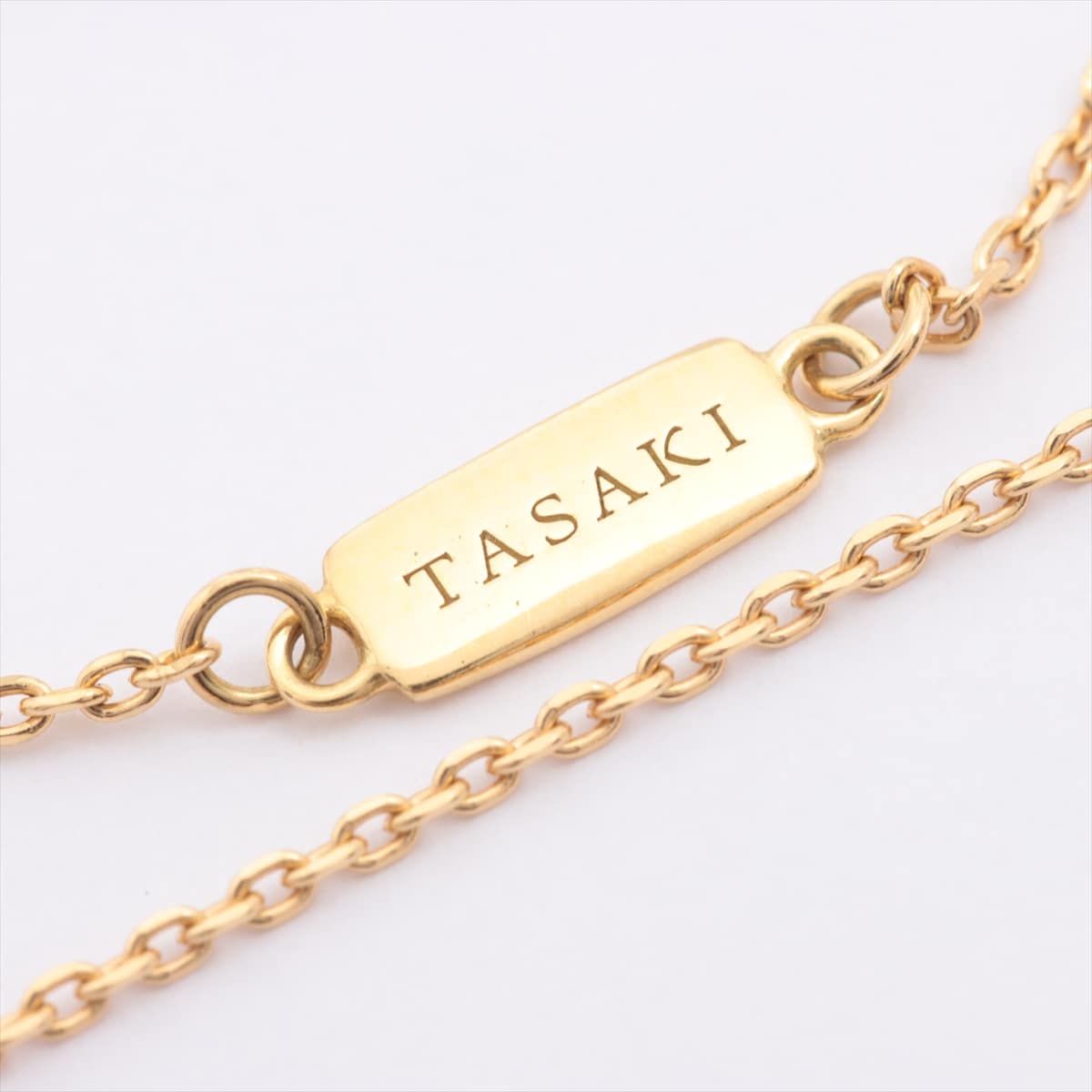 TASAKI Refined Rebellion horns Pearl Charm Necklace 750(YG) 3.3g about 4.0mm