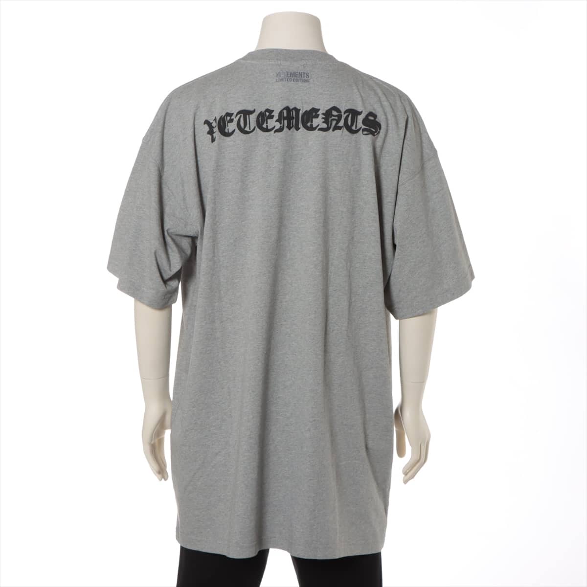 Vetements 21SS Cotton T-shirt M Men's Grey  UE51TR640G Anarchy gothic logo print