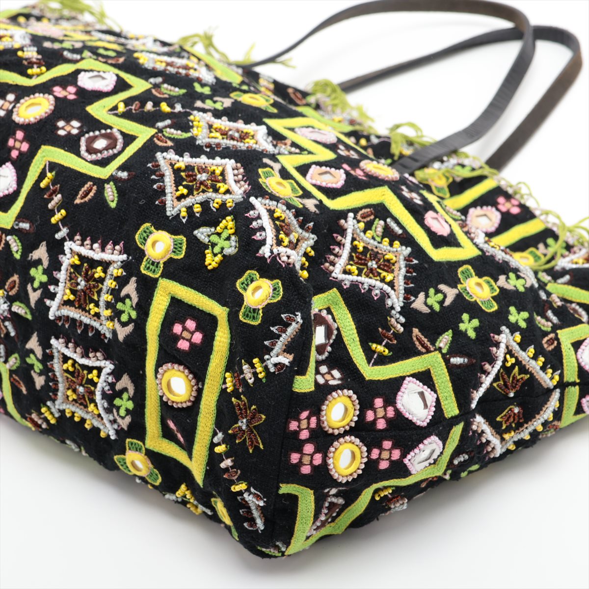 Fendi Beads×embroidery Tote bag Multicolor