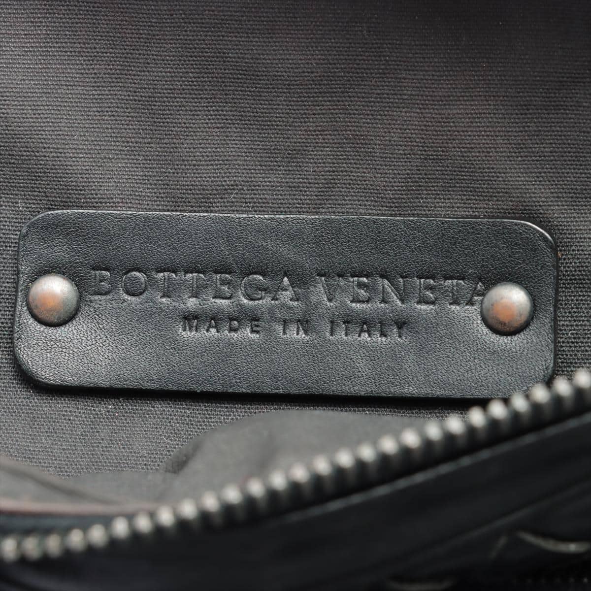 Bottega Veneta Intrecciato Leather Sling backpack Black 222310