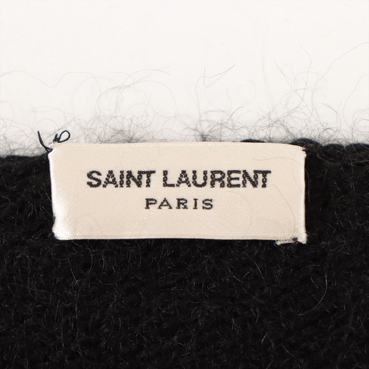 Saint Laurent Paris 17 years Wool & mohair Knit XS Men's Black  480142