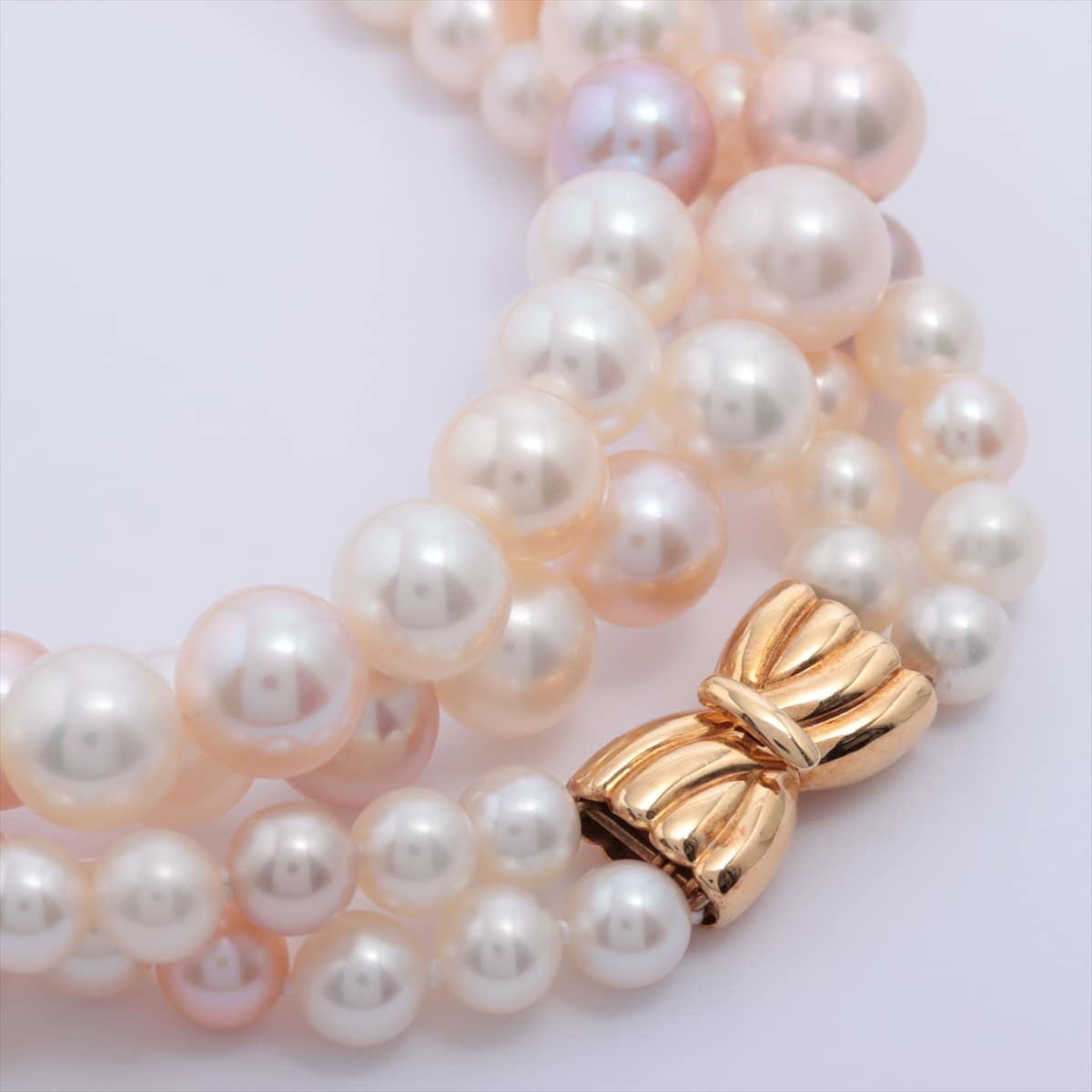 TASAKI Pearl Necklace K18(YG) A total of 106.0g about 6.0mm～9.5mm