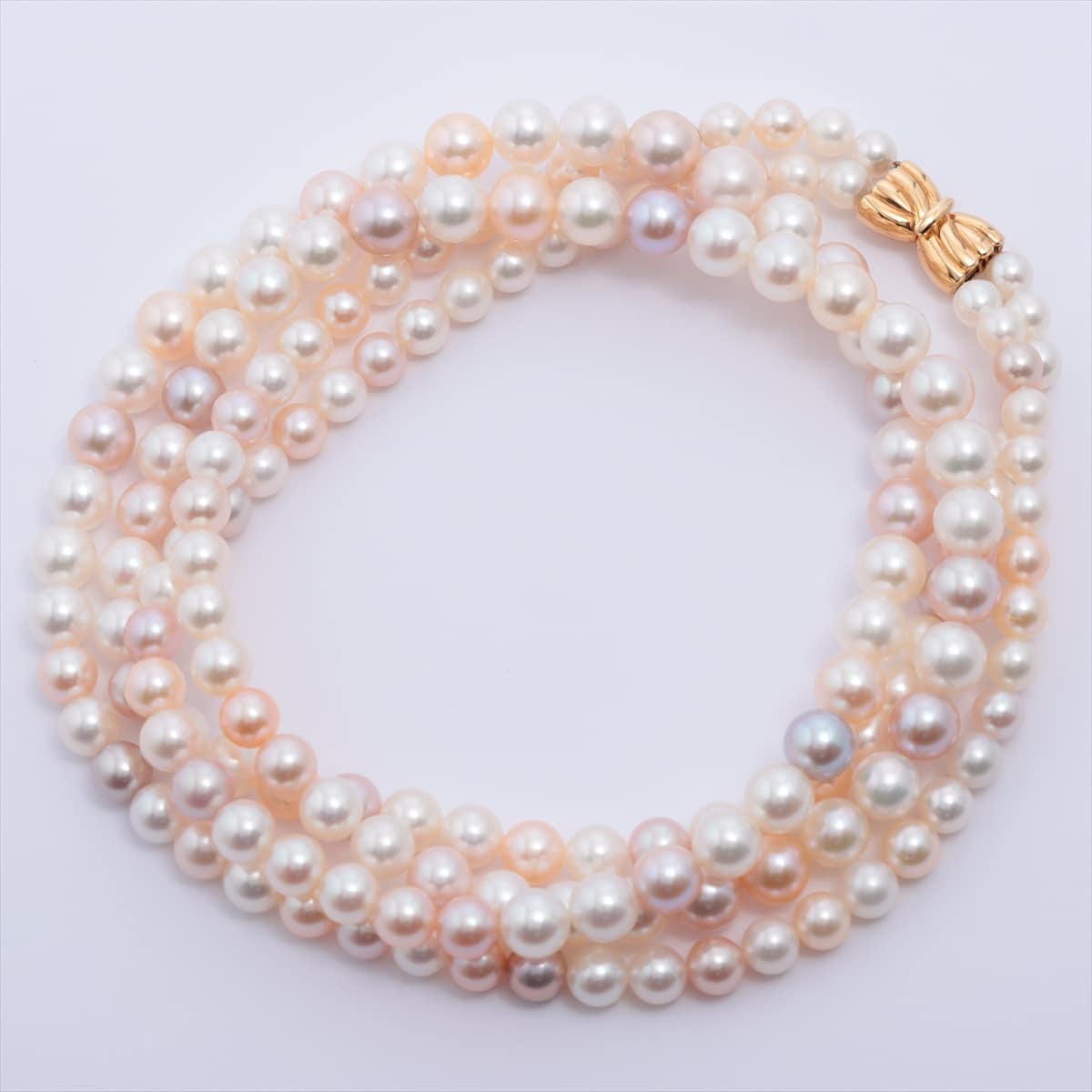 TASAKI Pearl Necklace K18(YG) A total of 106.0g about 6.0mm～9.5mm