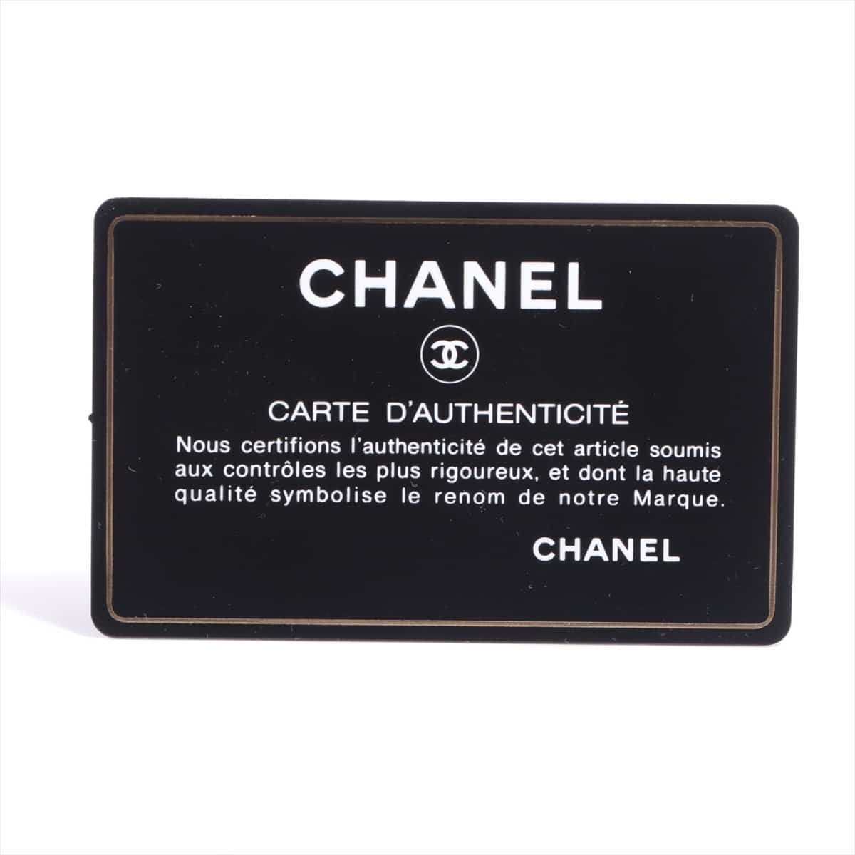 Chanel Matelasse Lambskin Card case Black Silver Metal fittings 31st