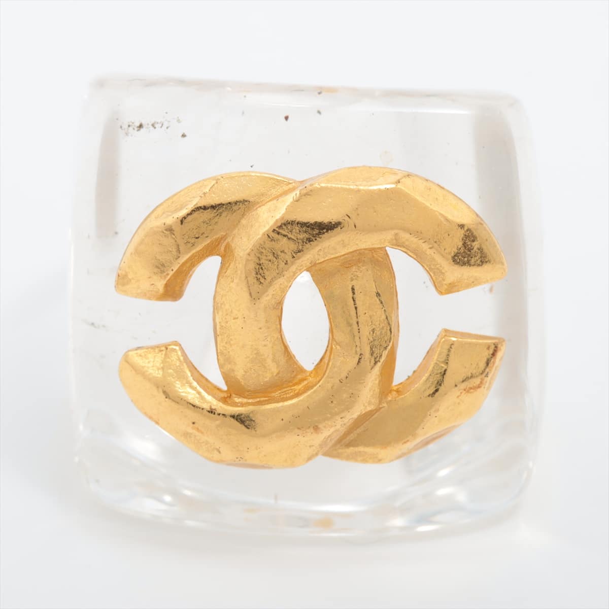 Chanel Coco Mark rings Resin Clear