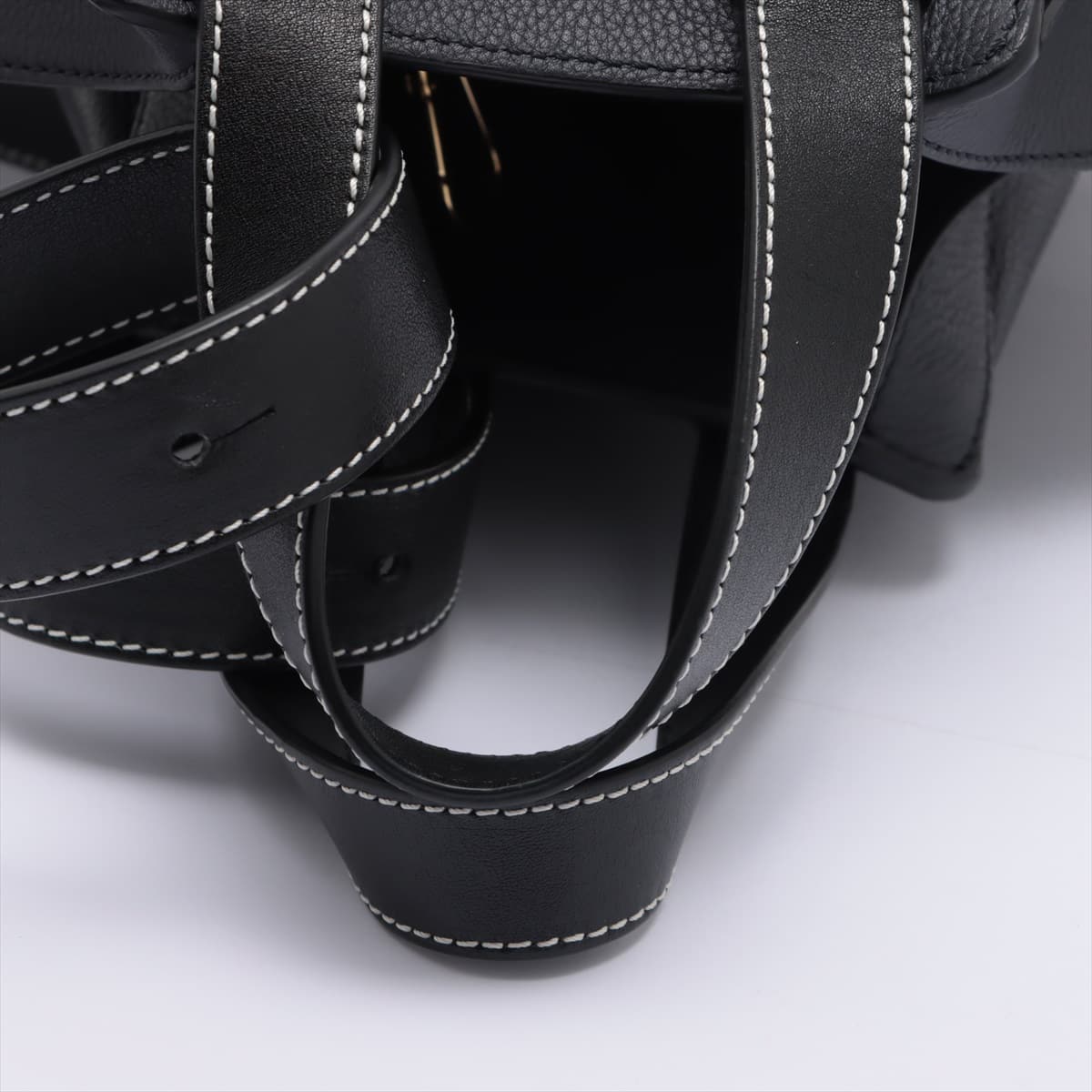 Loewe Hammock Medium Leather 2way handbag Black x Navy