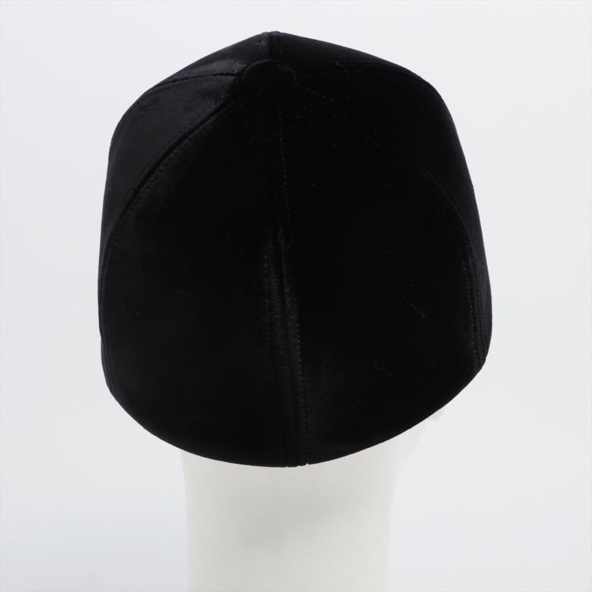 Chanel Coco Mark Newsboy cap S Velour Black