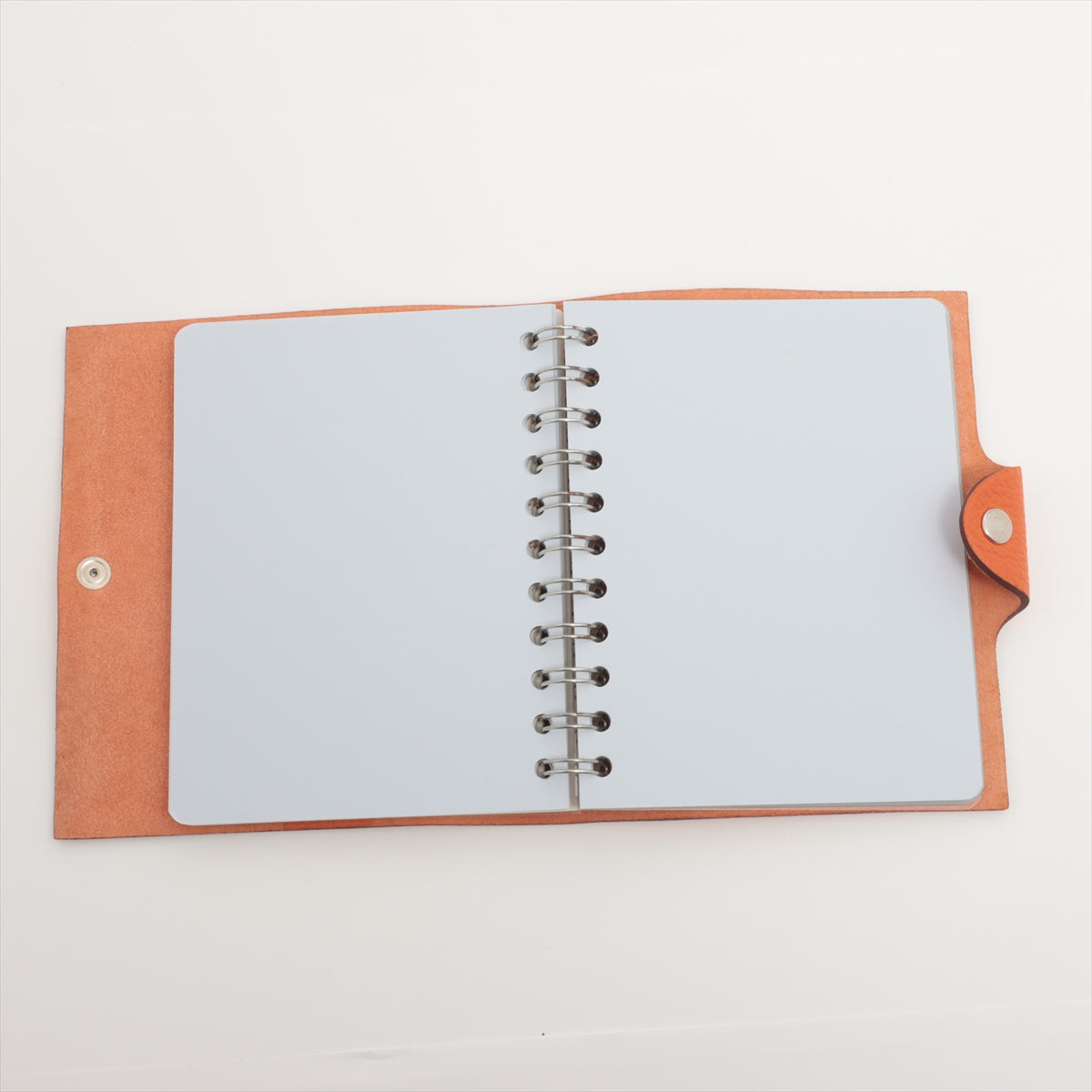 Hermès Ulysse PM Togo Notebook cover Orange Silver Metal fittings □G:2003