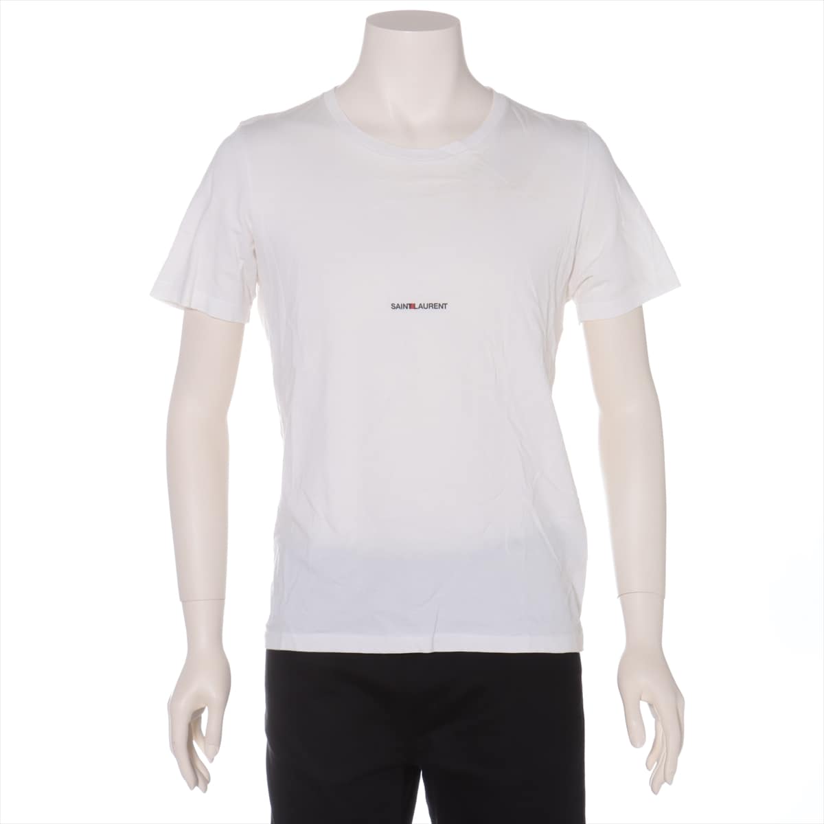 Saint Laurent Paris 17 years Cotton T-shirt S Men's White  Logo
