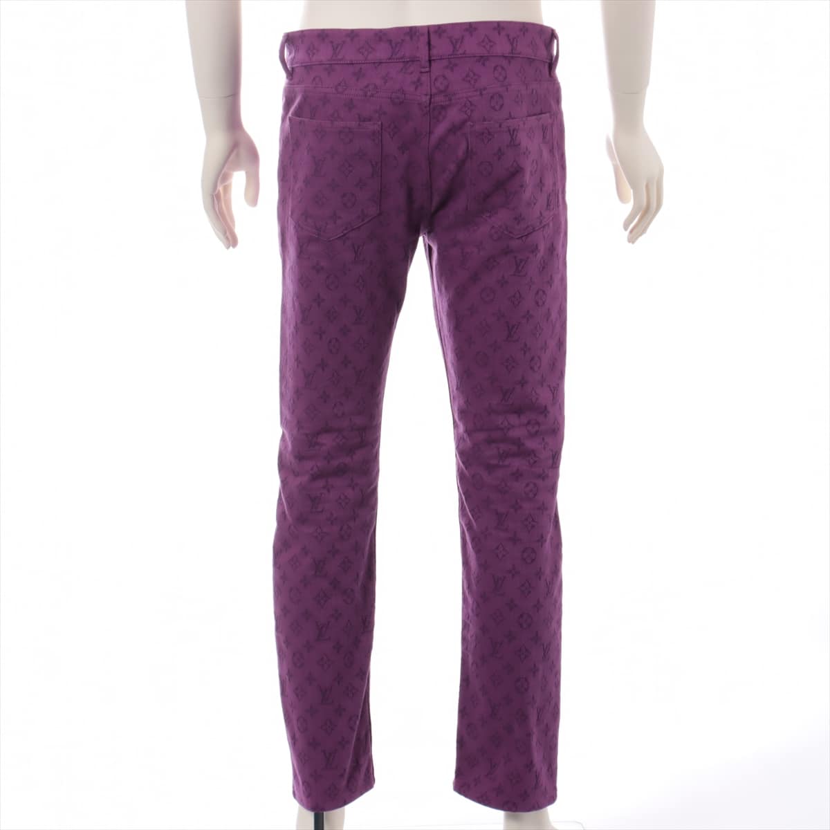 Louis Vuitton RM192M Cotton Denim pants 30 Men's Purple  Monogram