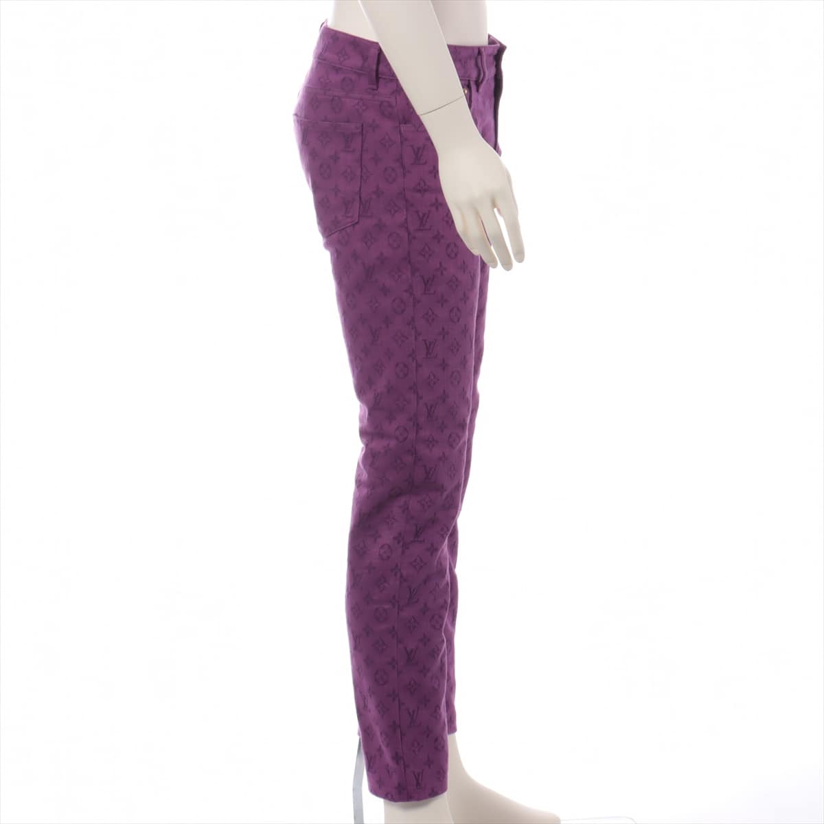 Louis Vuitton RM192M Cotton Denim pants 30 Men's Purple  Monogram