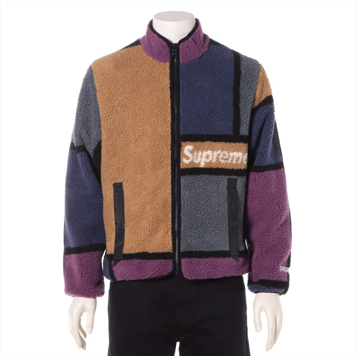 Supreme 20AW Polyester Jacket S Men's Multicolor  Gore-Tex Reversible Colorblocked Fleece Jacket