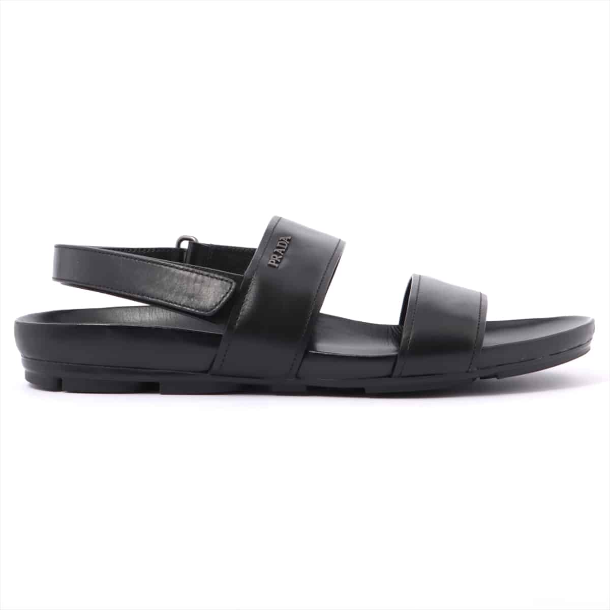 Prada Sport Leather Sandals 9 Men's Black
