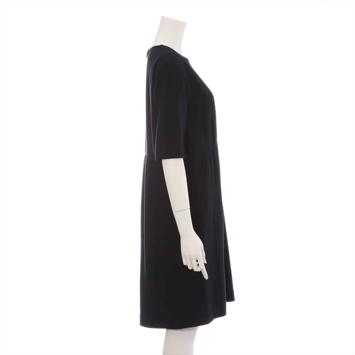 YOKO CHAN Wool Dress 38 Ladies' Black  Perforated
