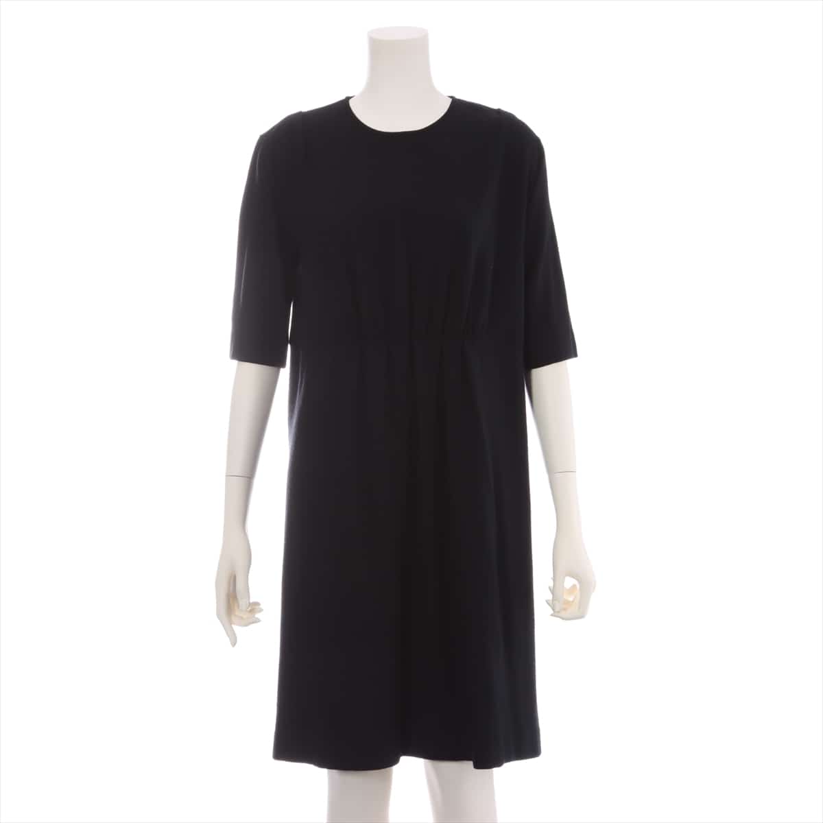 YOKO CHAN Wool Dress 38 Ladies' Black  Perforated