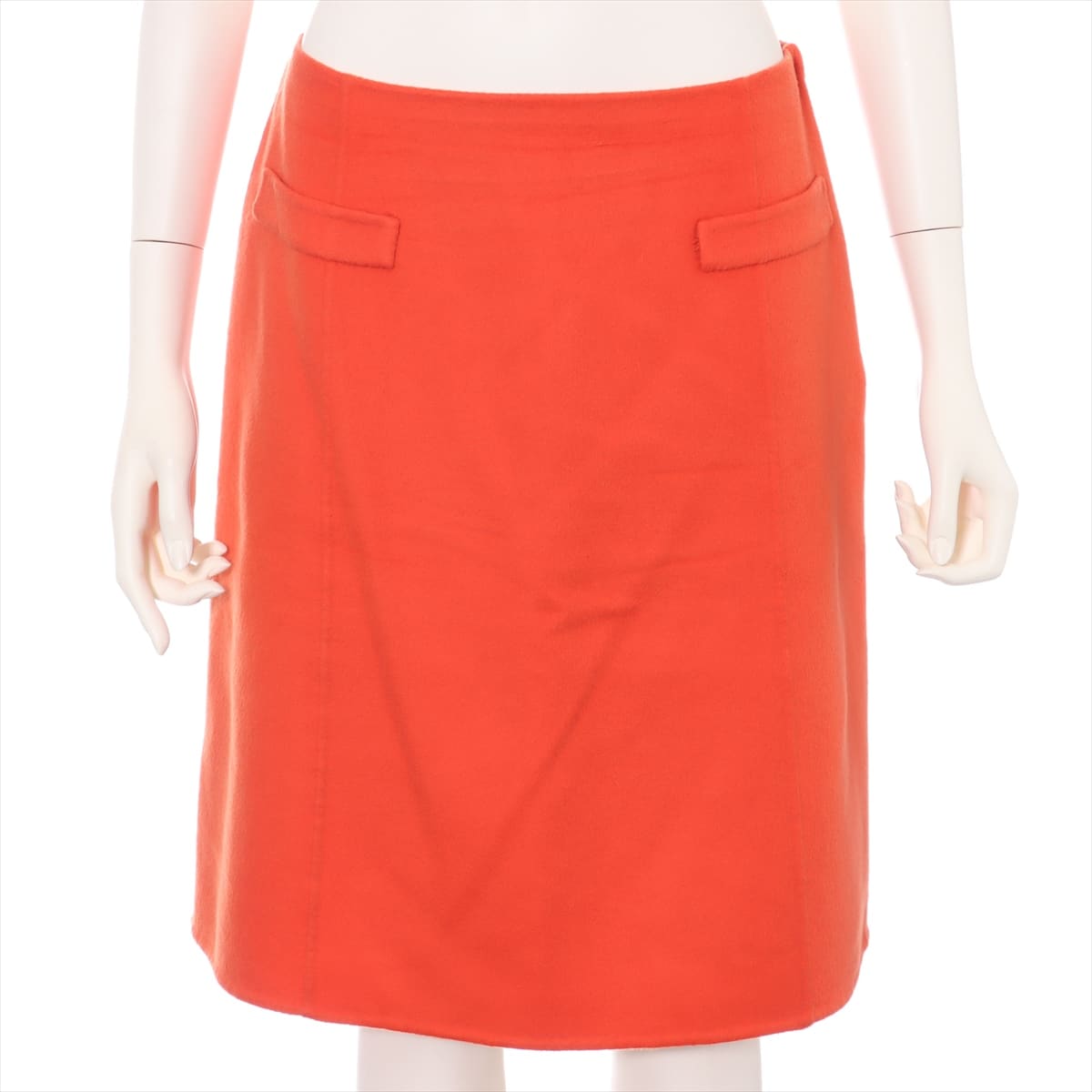 Christian Dior Cashmere Skirt F 40 Ladies' Orange