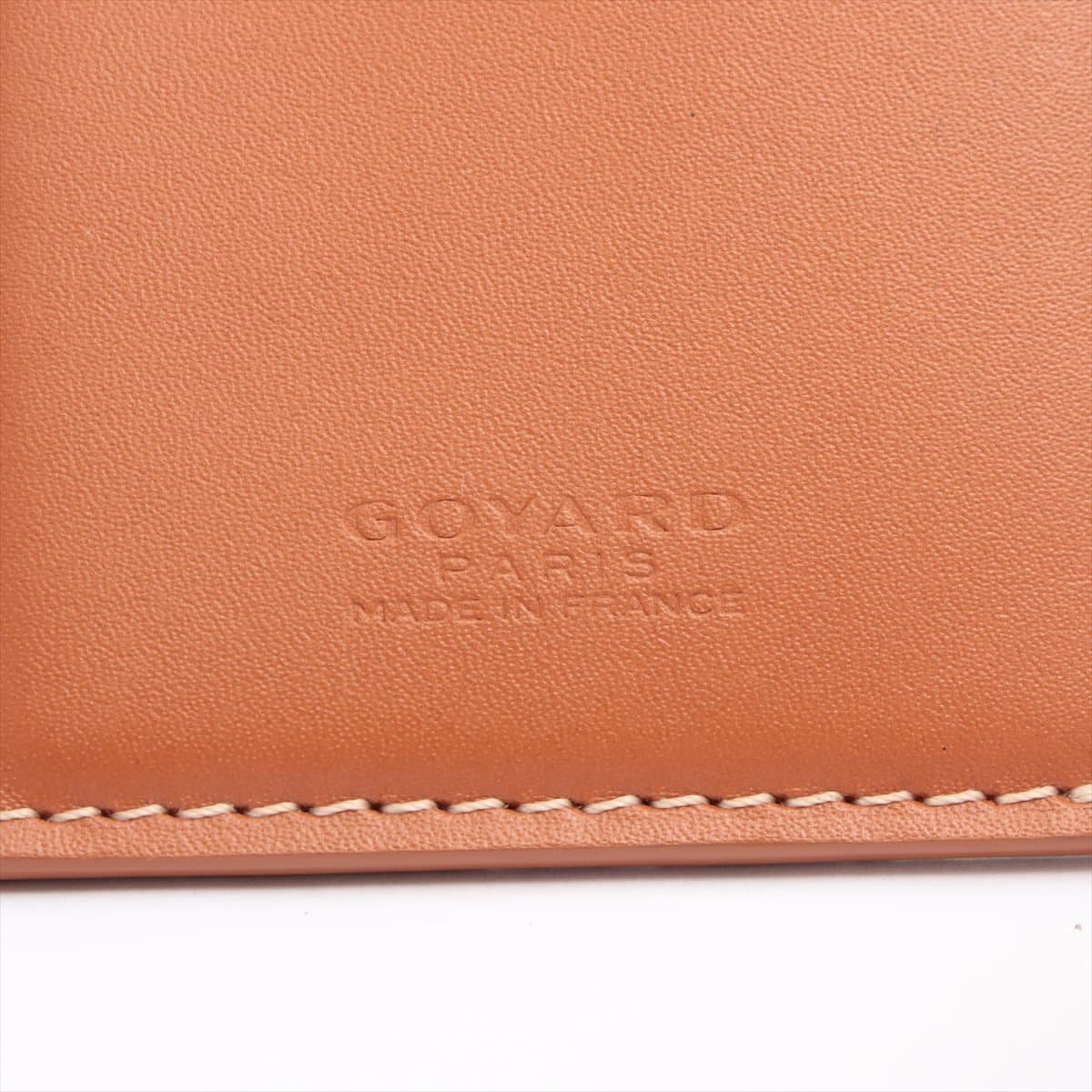 Goyard Richelieu PVC & leather Card case Black × Brown