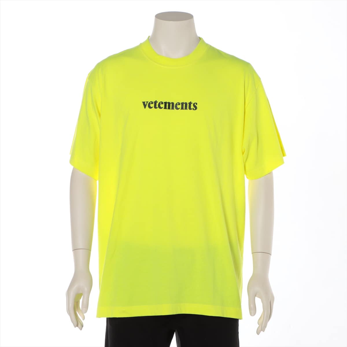 Vetements 20SS Cotton & polyester T-shirt M Unisex Yellow  Barcode patches