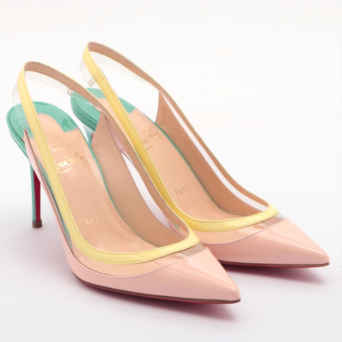 Christian Louboutin Patent leather Pumps 35 Ladies' Pink beige