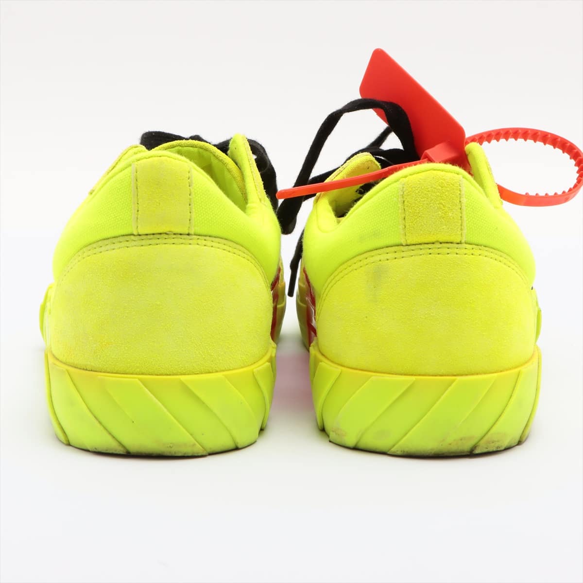 Off-White Suede x canvas Sneakers 42 Men's Yellow LOW VULCANIZED SNEAKERS
