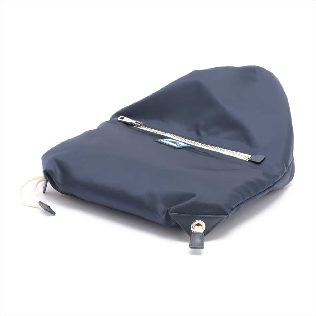 Prada Tessuto Nylon Backpack Navy blue 2VZ030 No-fill gala