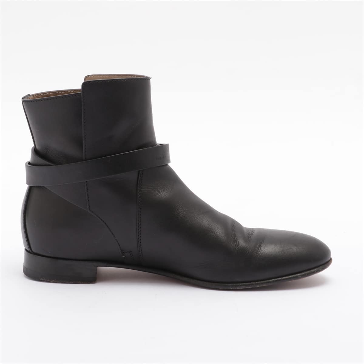 Hermès Kelly Leather Short Boots 36 Ladies' Black