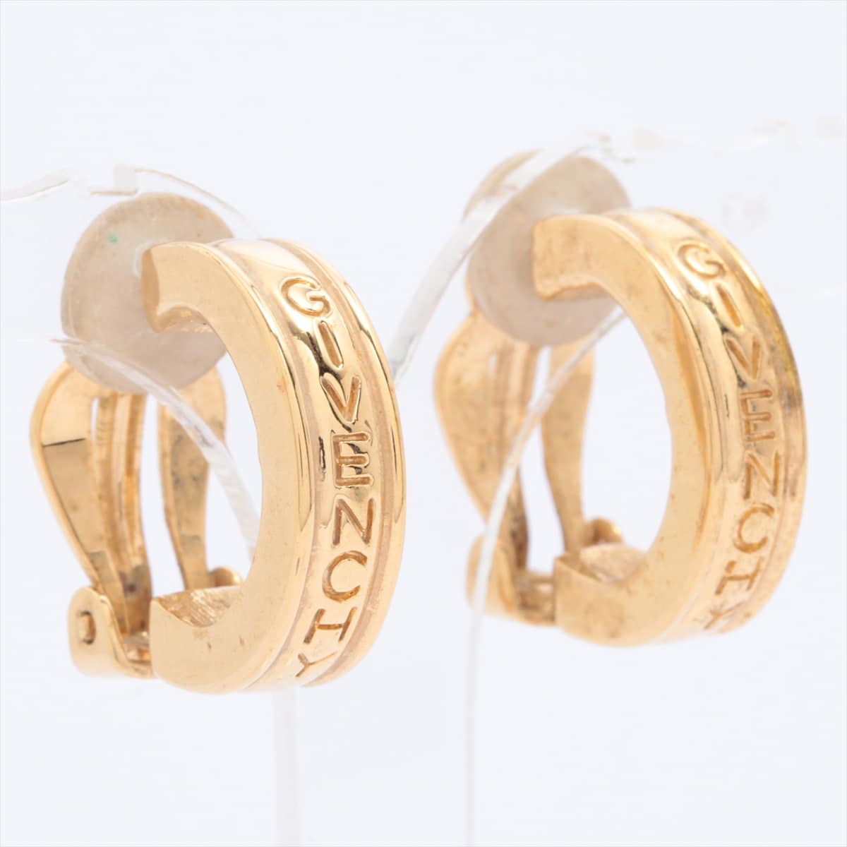 Givenchy Logo Earrings (for both ears) GP Gold