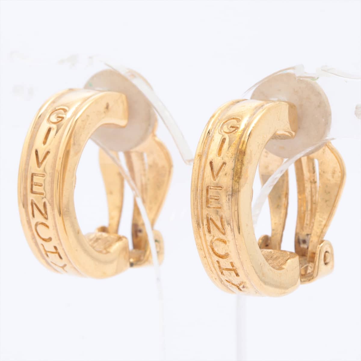 Givenchy Logo Earrings (for both ears) GP Gold
