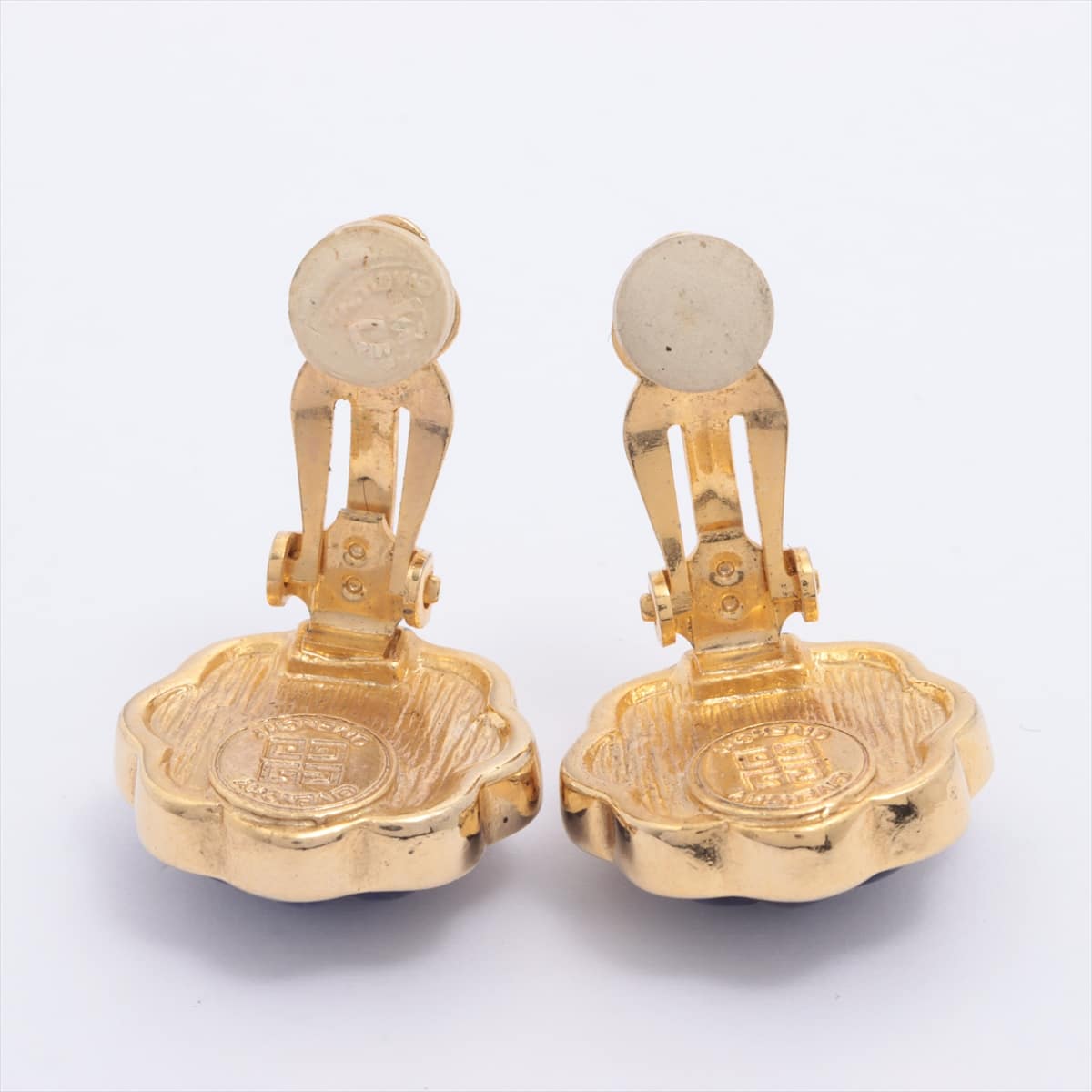 Givenchy Vintage Earrings (for both ears) GP Gold Color stone