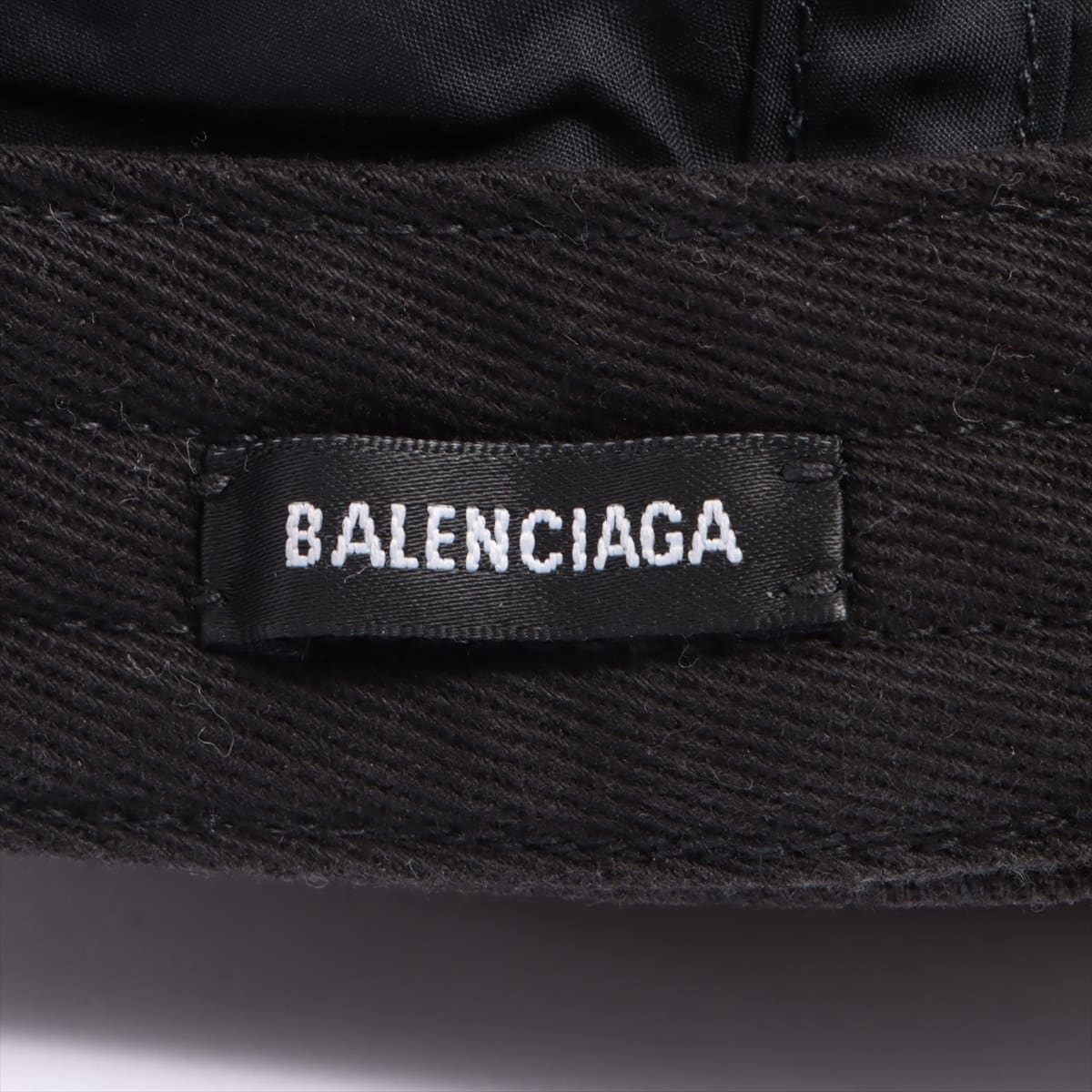 Balenciaga Logo Cap Cotton Black