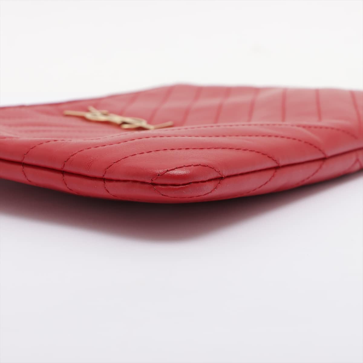 Saint Laurent Paris Leather Clutch bag Red 379039