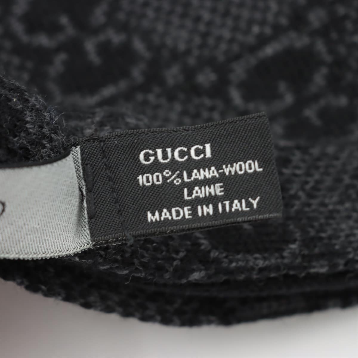 Gucci Scarf Wool Black