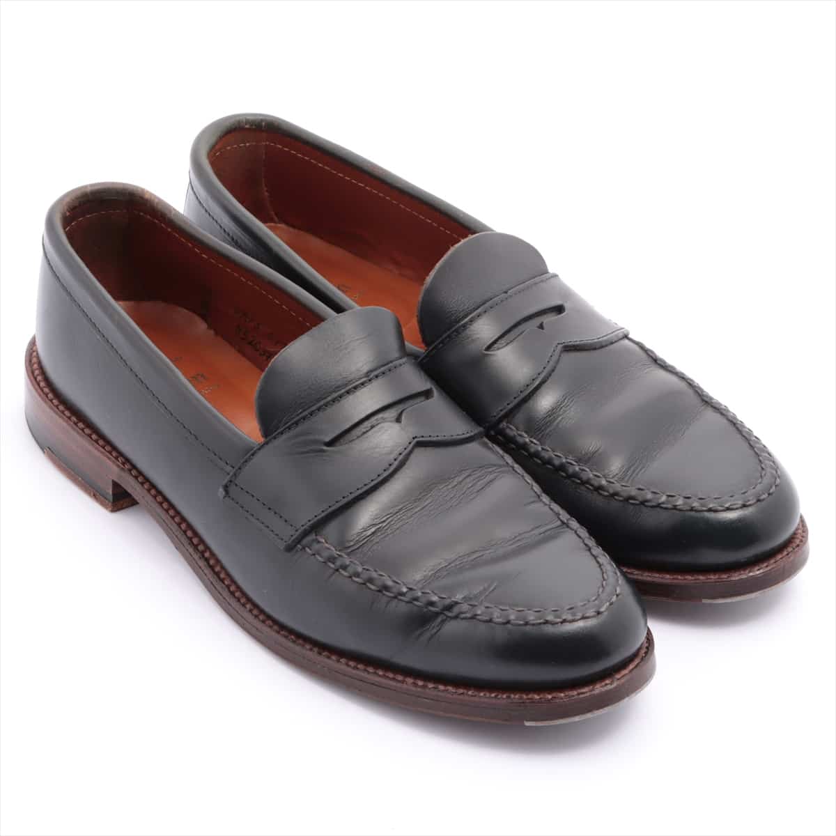 Alden Leather Loafer 7.5 Men's Black 5203