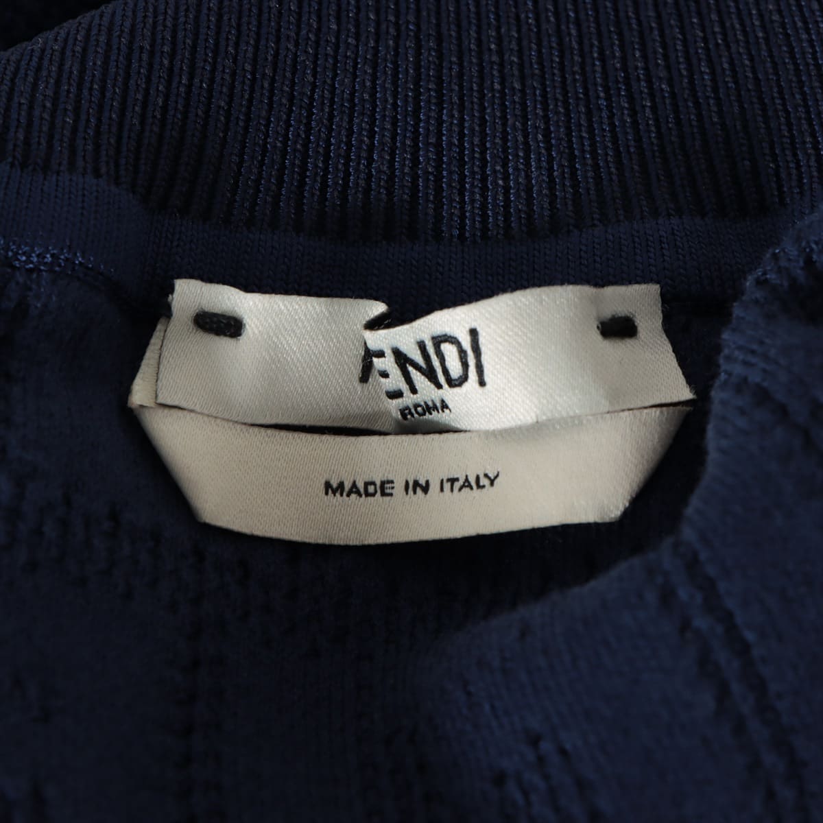 Fendi ZUCCa 20 years Cotton & rayon Knit Skirt 38 Ladies' Navy blue  FZQ598