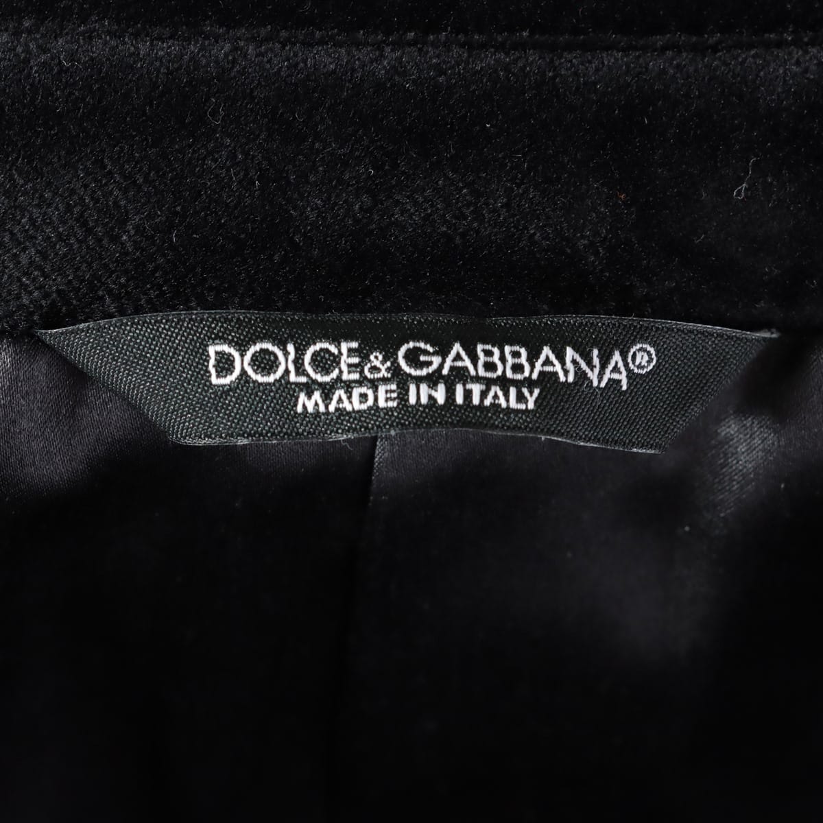 Dolce & Gabbana Velour Jacket 50 Men's Black