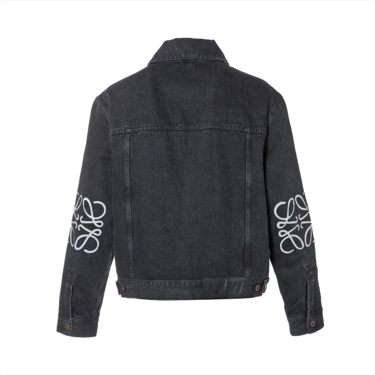 Loewe Anagram Cotton & Polyester Denim jacket 48 Men's Black  H526Y50W18