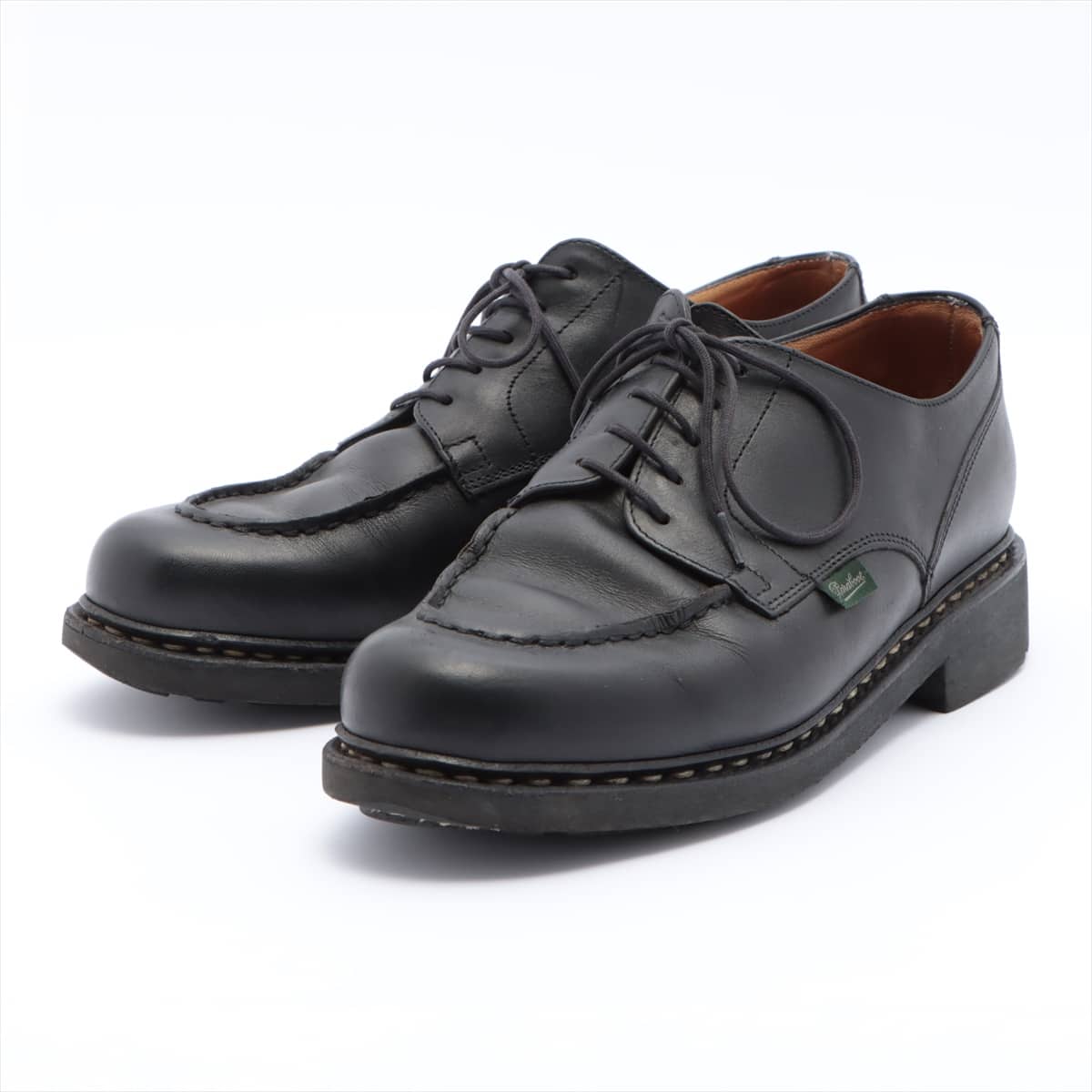 Paraboot Leather Leather shoes 7 Men's Black