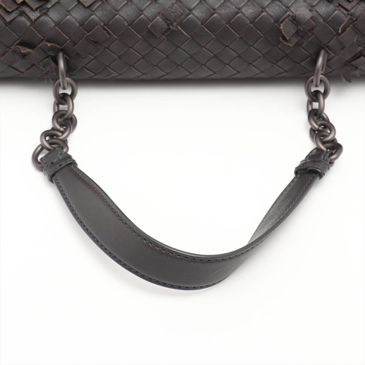 Bottega Veneta Intrecciato Olympia Leather Hand bag Brown 355724