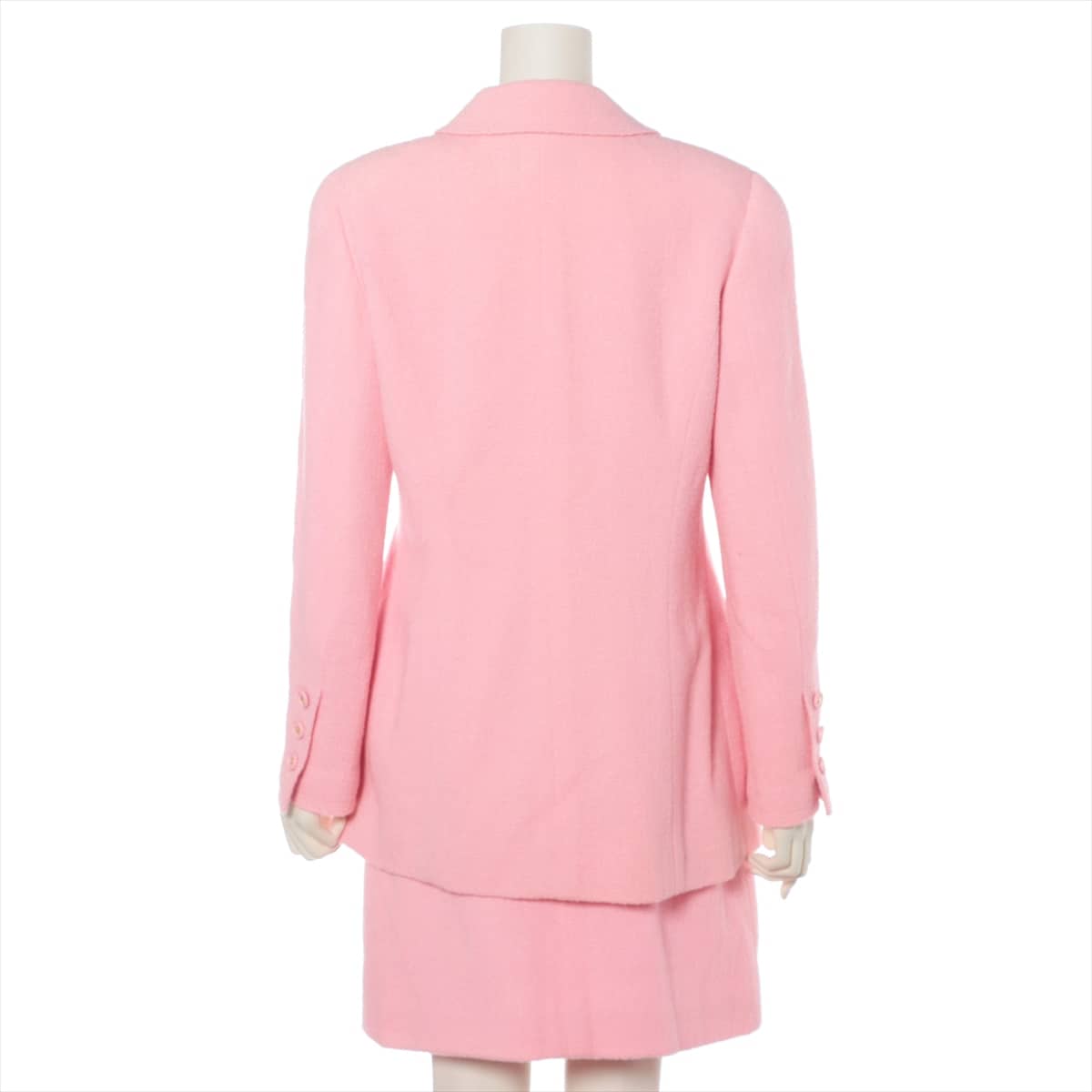 Chanel Coco Button 97P Wool & nylon Setup 42 Ladies' Pink