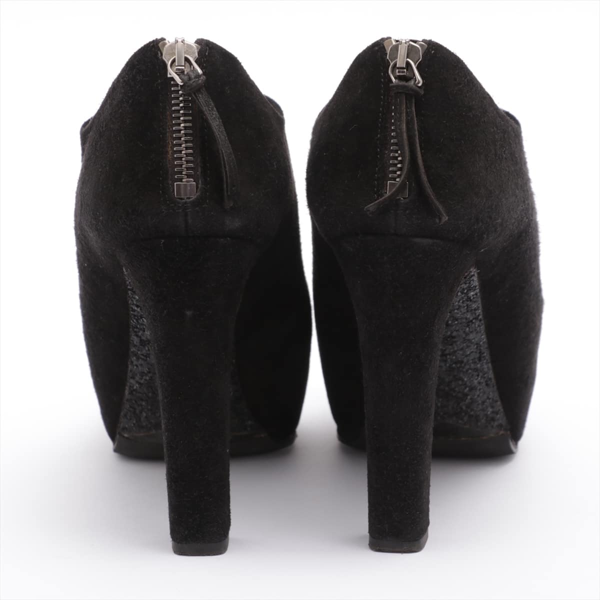 Miu Miu Suede Short Boots 37.5 Ladies' Black