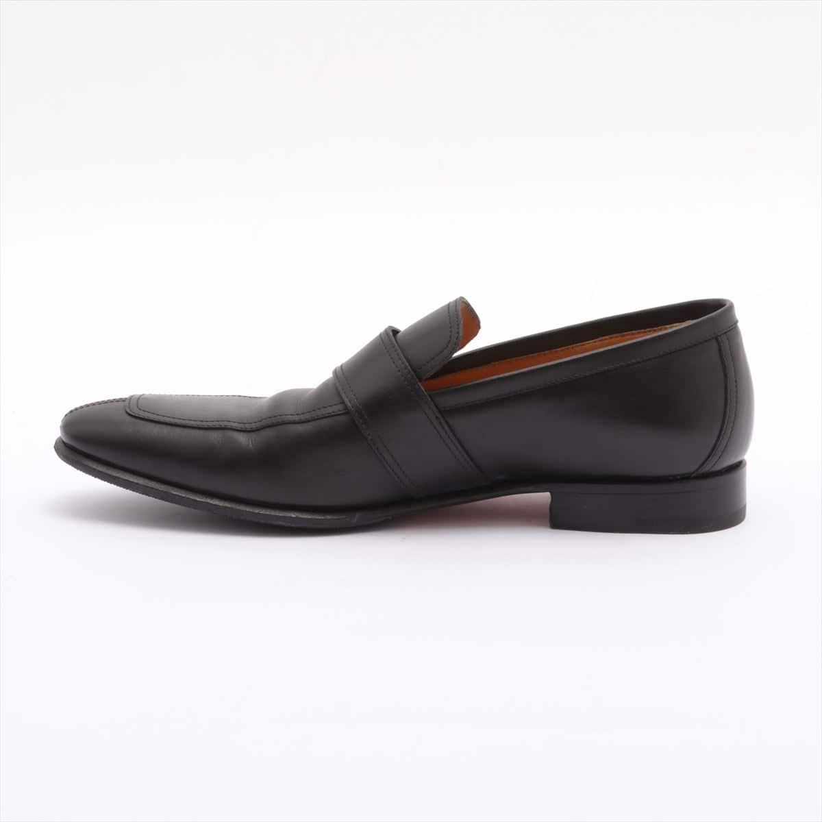 Hermès Leather Leather shoes 40 1/2 Men's Black Resoled