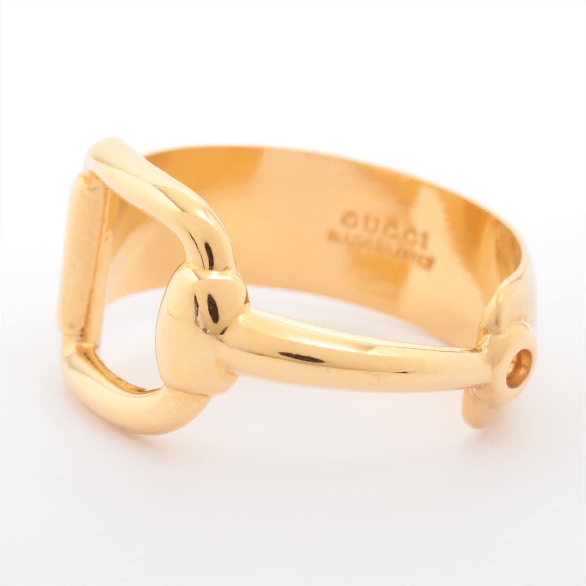 Gucci Horse Bits Scarf ring GP Gold