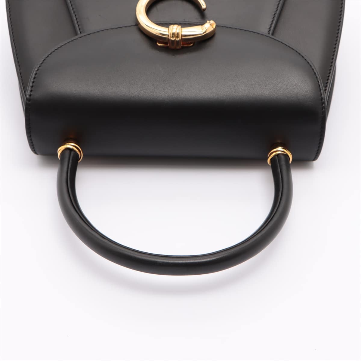 Cartier Panthère Leather Hand bag Black