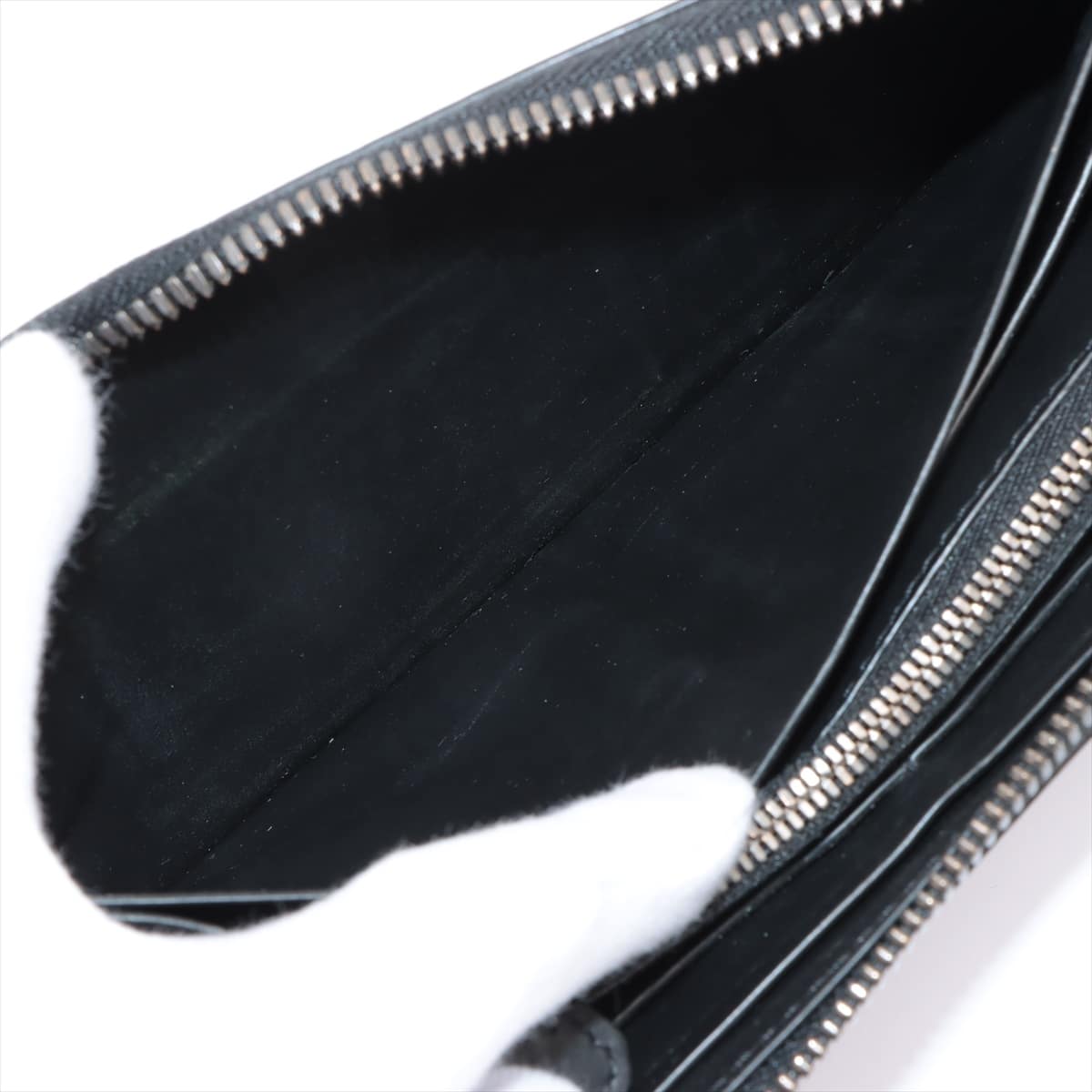 Berluti Itauba Leather Round-Zip-Wallet Grey