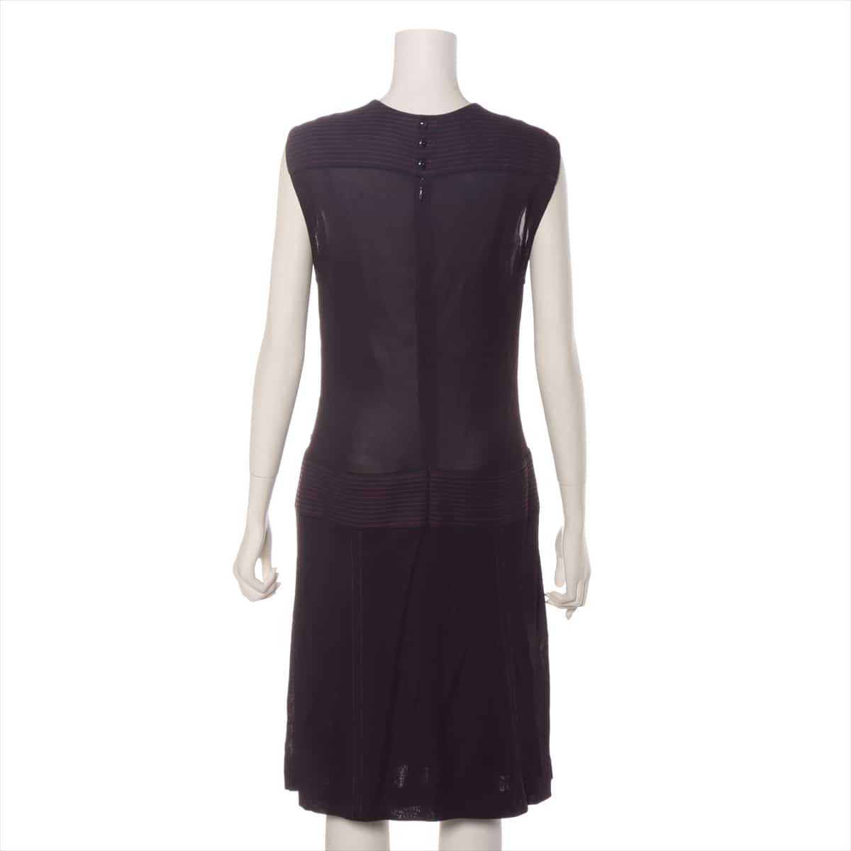 Chanel 01P Rayon Sleeveless dress 42 Ladies' Purple
