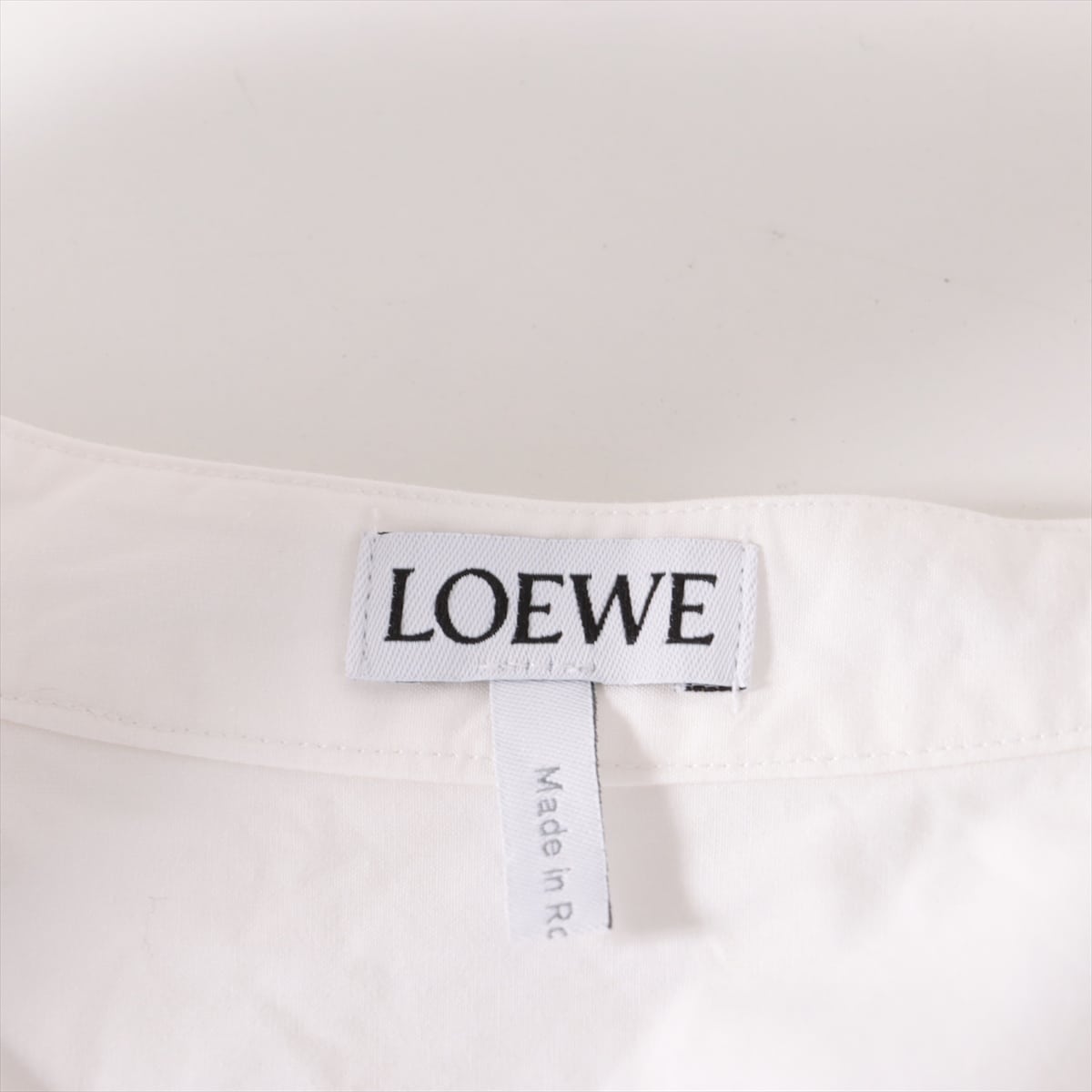 Loewe Anagram Cotton Blouse XS Ladies' White
