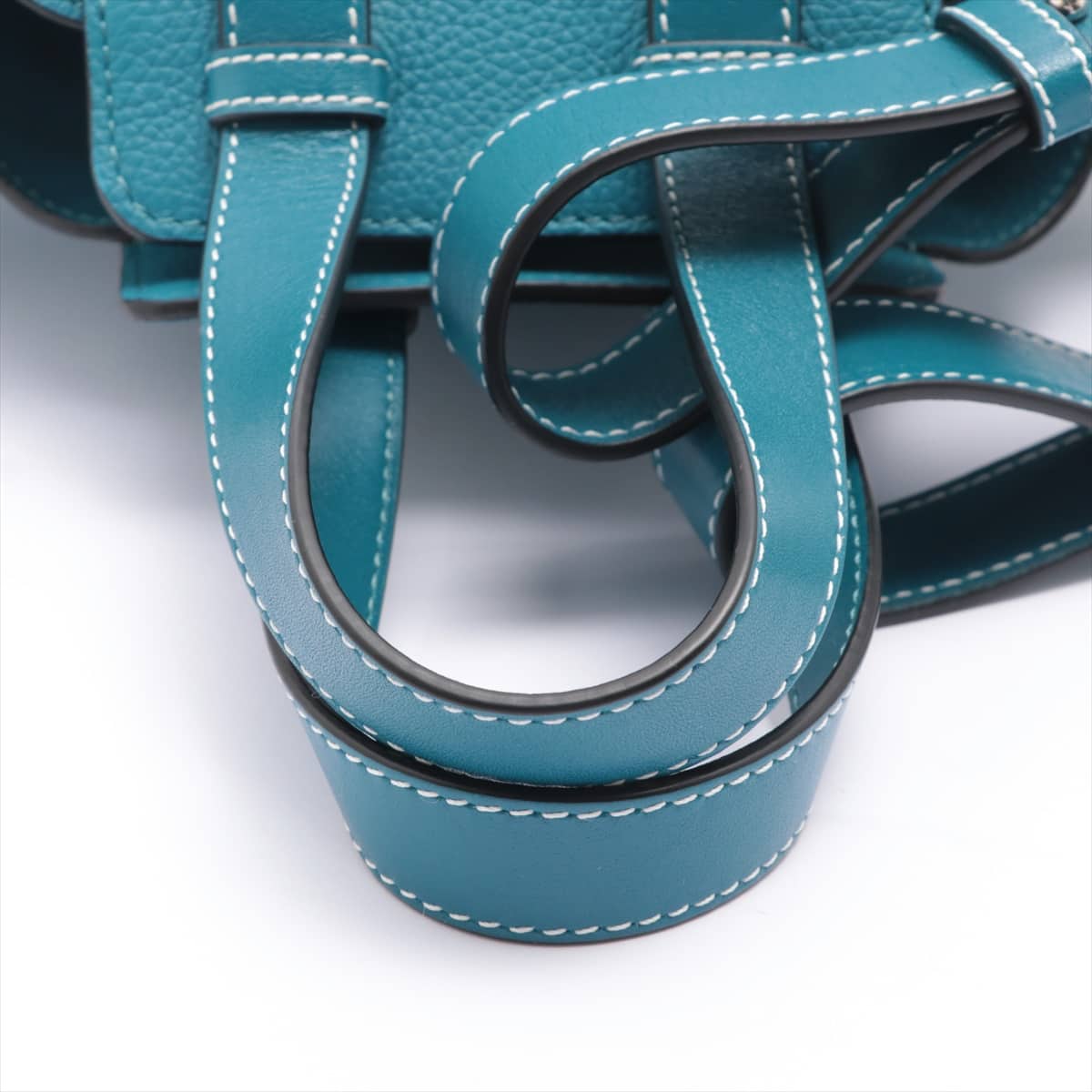 Loewe Hammock Drawstring small Leather 2way shoulder bag Blue