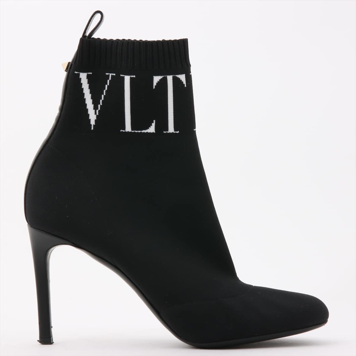 Valentino Garavani Knit SOCK BOOTS 36 Ladies' Black Studs