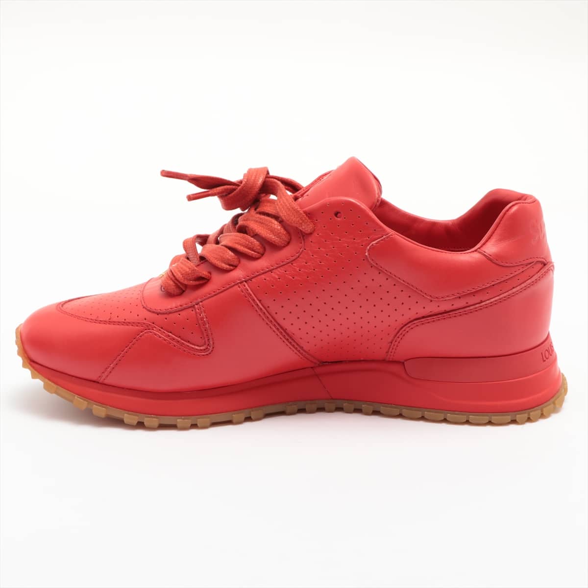 Louis Vuitton × Supreme Runaway line FD0157 Leather Sneakers 7 Men's Red