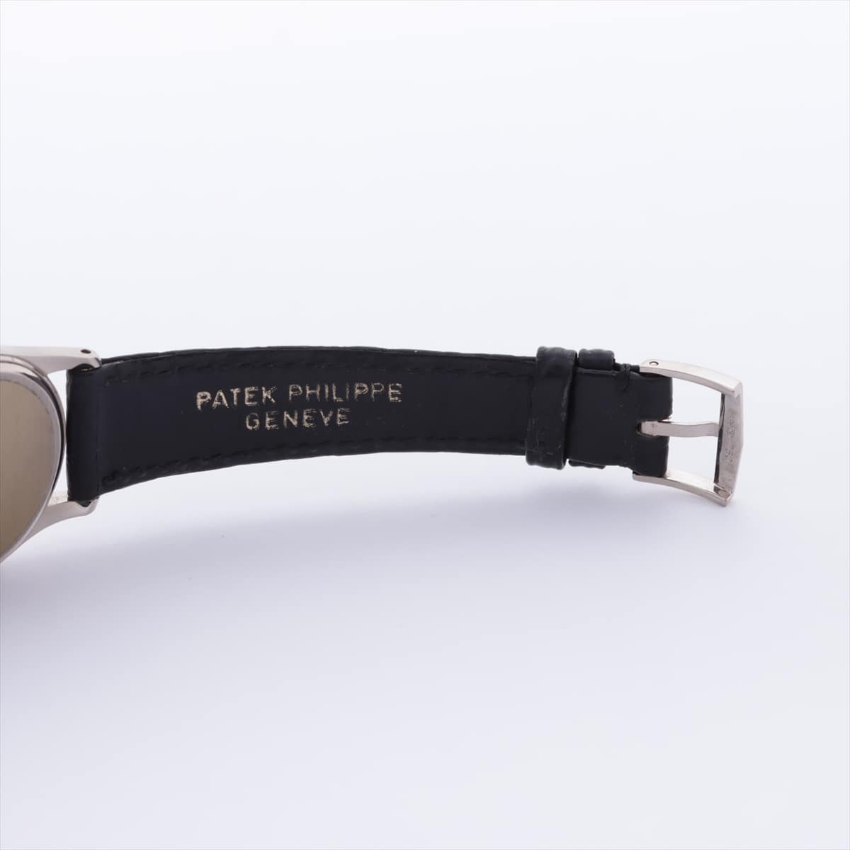 Patek Philippe Calatrava 3796 750 & leather Stem-winder White-Face